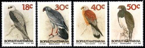 Bophuthatswana - 1989 Birds of Prey Set MNH SACC 223-226