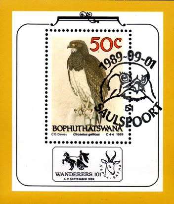 Bophuthatswana - 1989 Philatelic Foundation MS Eagle Used SACC 226a