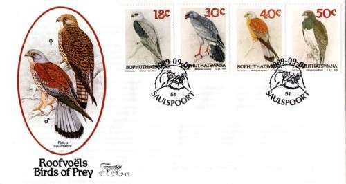 Bophuthatswana - 1989 Birds of Prey FDC 2.16