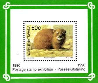 Bophuthatswana - 1990 Philatelic Foundation MS Hyrax MS MNH SACC 238a