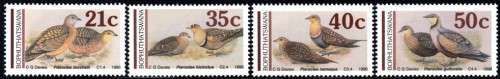 Bophuthatswana - 1990 Sandgrouse Set MNH SACC 239-242