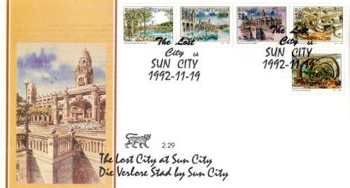 Bophuthatswana - 1992 The Lost City FDC 2.29