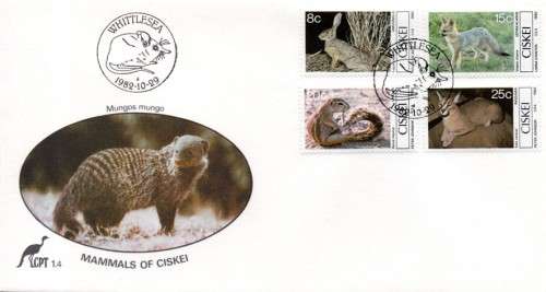 Ciskei - 1982 Small Mammals FDC 1.4