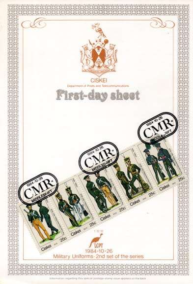 Ciskei - 1984 British Military Uniforms (2nd series) FDS 1.12.12