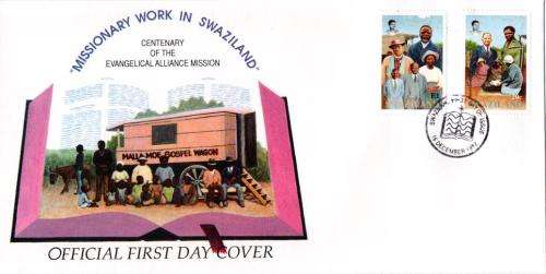 Swaziland - 1992 Centenary of Evangelical Alliance Missions FDC