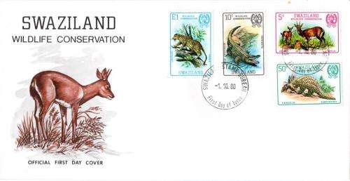 Swaziland - 1980 Wildlife Conservation FDC SG 364-367