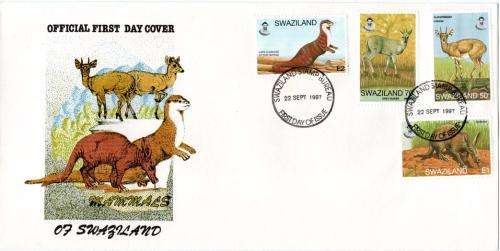 Swaziland - 1997 Mammals FDC SG 674-677
