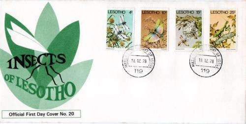 Lesotho - 1978 Insects FDC SG 363-366