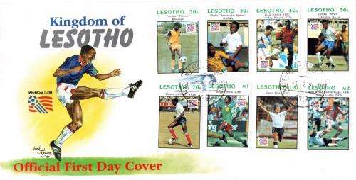 Lesotho - 1994 Soccer World Cup FDC SG 1192-1199