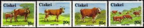 Ciskei - 1987 Nkone Cattle Set MNH SACC 115-118