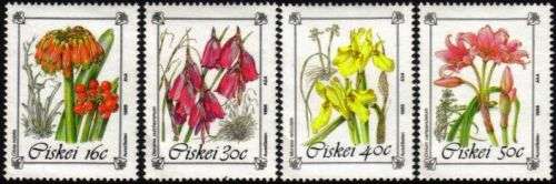 Ciskei - 1988 Protected Flowers Set MNH SACC 127-130