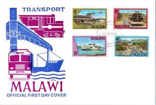 Malawi - 1977 Transport FDC SG 547-550