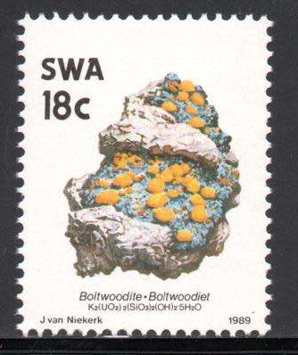 SWA - 1990 Minerals 18c Corrected (1990.10.25) MNH SACC 540