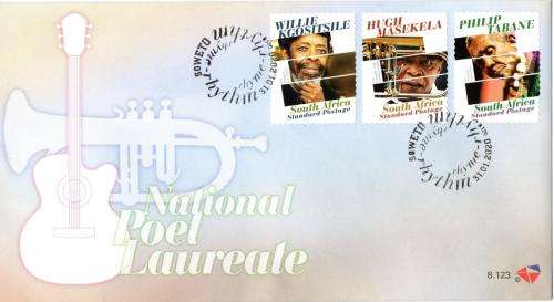 South Africa - 2020 Poets of Word and Sound FDC 8.123
