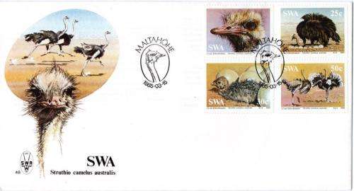 SWA - 1985 Ostriches FDC 48