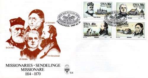 SWA - 1989 German Missionaries FDC 64