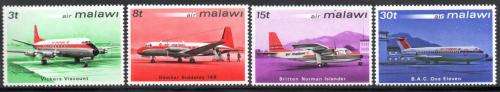 Malawi - 1972 Air Malawi Aircraft Set MNH SG 408-411