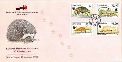 Zimbabwe - 1998 Animals FDC SG 960-963