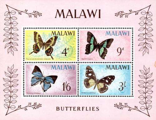 Malawi - 1966 Butterflies MS MNH SG 251