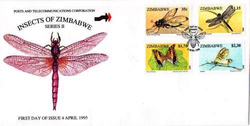 Zimbabwe - 1995 Insects FDC SG 904-907