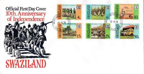Swaziland - 1978 10th Anniversary of Independence FDC SG 300-305