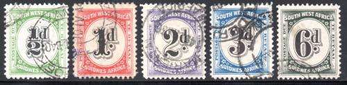 SWA - 1931 Postage Due Set Used SACC 46-50