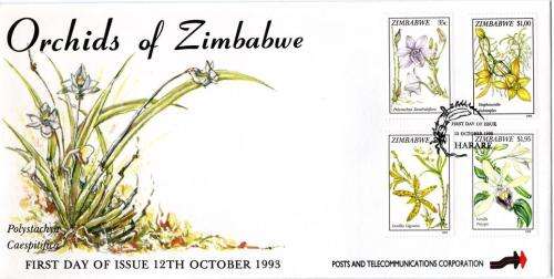 Zimbabwe - 1993 Orchids FDC SG 860-863