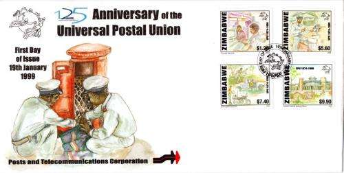Zimbabwe - 1999 125th Anniversary of UPU FDC SG 980-983