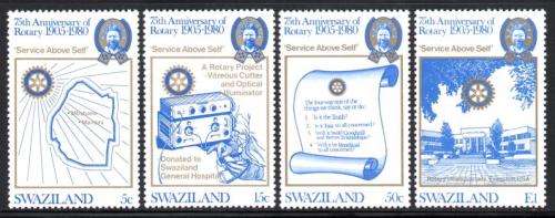 Swaziland - 1980 75th Anniversary of Rotary International Set MNH SG 336-339