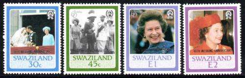 Swaziland - 1987 Royal Ruby Wedding Set MNH SG 537-540