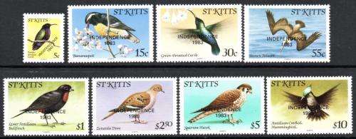St Kitts - 1983 Independence no Imprint Date Set MNH SG 118A-128A