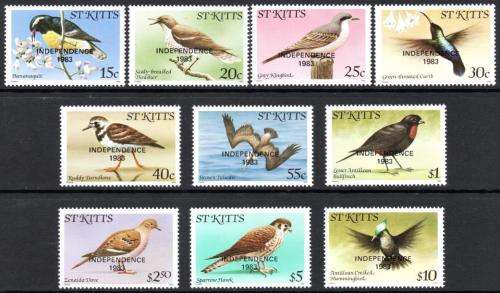 St Kitts - 1983 Independence 1983 Imprint Date Set MNH SG 119B-128B