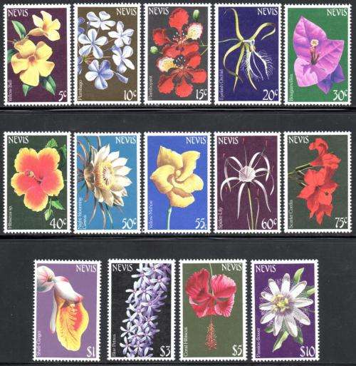 Nevis - 1984 Flowers Set MNH SG 185A-198A