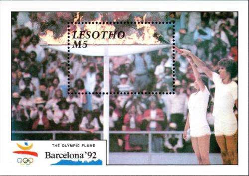 Lesotho - 1990 Olympic Games Barcelona 1992 Set & MS MNH SG 984-988
