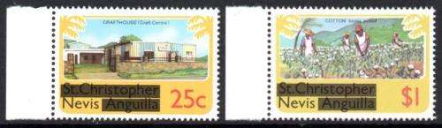 Nevis - 1980 Set no wmk MNH SG 41a & 47a