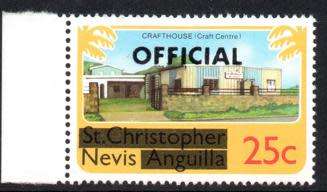Nevis - 1980 Official 25c no wmk MNH SG O2c