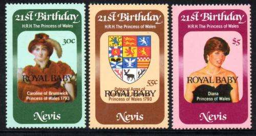 Nevis - 1982 Birth of Prince William Set MNH SG 88-90