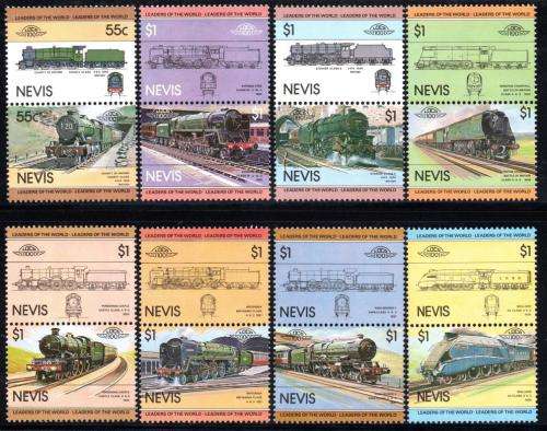 Nevis - 1983 Railway Locomotives Set MNH SG 132-147
