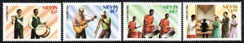 Nevis - 1984 Christmas Local Music Set MNH SG 227-230