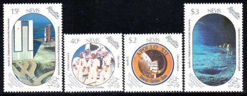Nevis - 1989 20th Anniv of First Manned Landing on Moon Set MNH SG 526-529