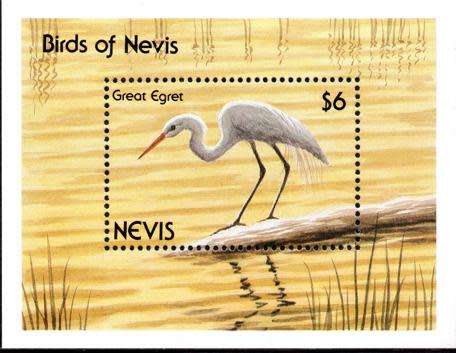 Nevis - 1990 Island Birds Sheetlet & MS MNH SG 601-620