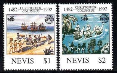Nevis - 1992 Discovery of America by Columbus Set MNH SG 685-686