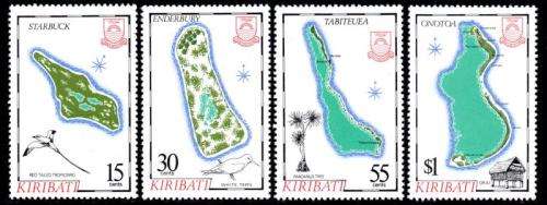 Kiribati - 1987 Island Maps Set MNH SG 270-273