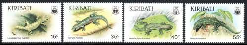 Kiribati - 1986 Geckos Set MNH SG 261-264
