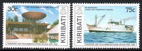 Kiribati - 1989 Transport and Telecommunications Decade Set MNH SG 314-315