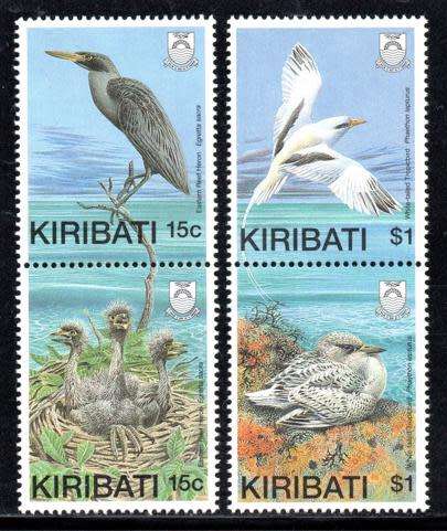 Kiribati - 1989 Birds with Young Set MNH SG 299-302