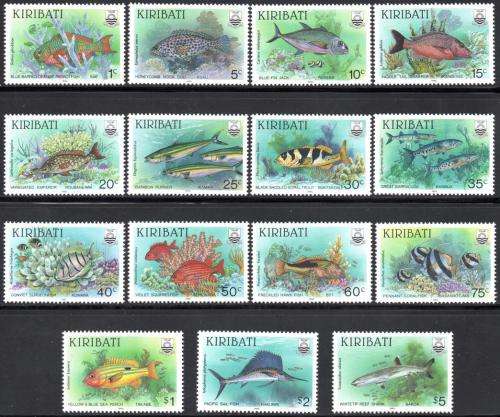 Kiribati - 1990 Fishes Set MNH SG 326-340