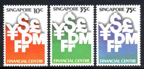 Singapore - 1981 10th Anniversary of Monetary Authority of Singapore Set MNH SG 396-398