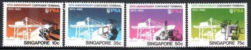 Singapore - 1982 10th Anniversary of Container Terminal Set MNH SG 431-434