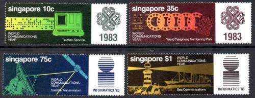 Singapore - 1983 World Communications Year Set MNH SG 463-466